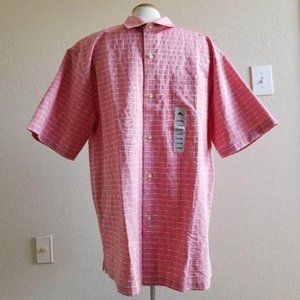 Tommy Bahama Shirt Large Silk & Cotton Men's Button Up